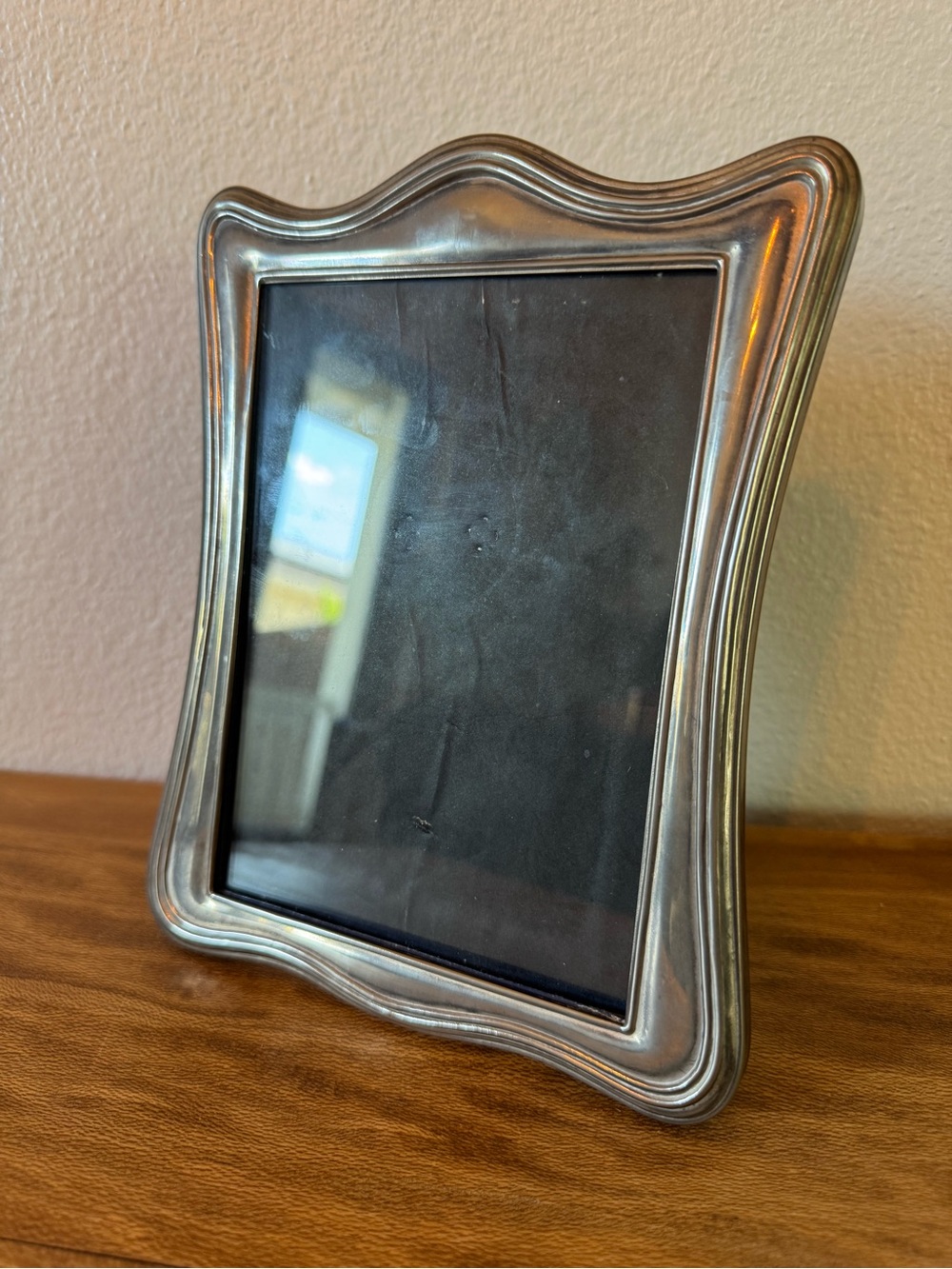 Silver Plated Photo Frame 5x7 Photo Vertical or Horizontal Art Nouveau